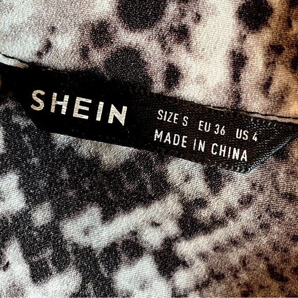SHEIN | SNAKESKIN LONG SLEEVE TOP SZ S - Picture 15 of 16